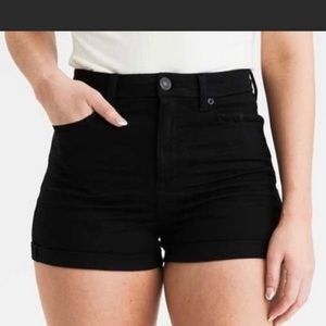 American Eagle Black Denim Shorts